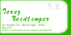 terez neidlinger business card
